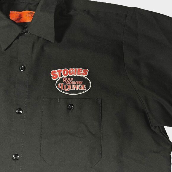 Red Kap Work Shirt Men's Stogies Gold Country Lounge Jamestown Cali Size Large - Picture 2 of 12